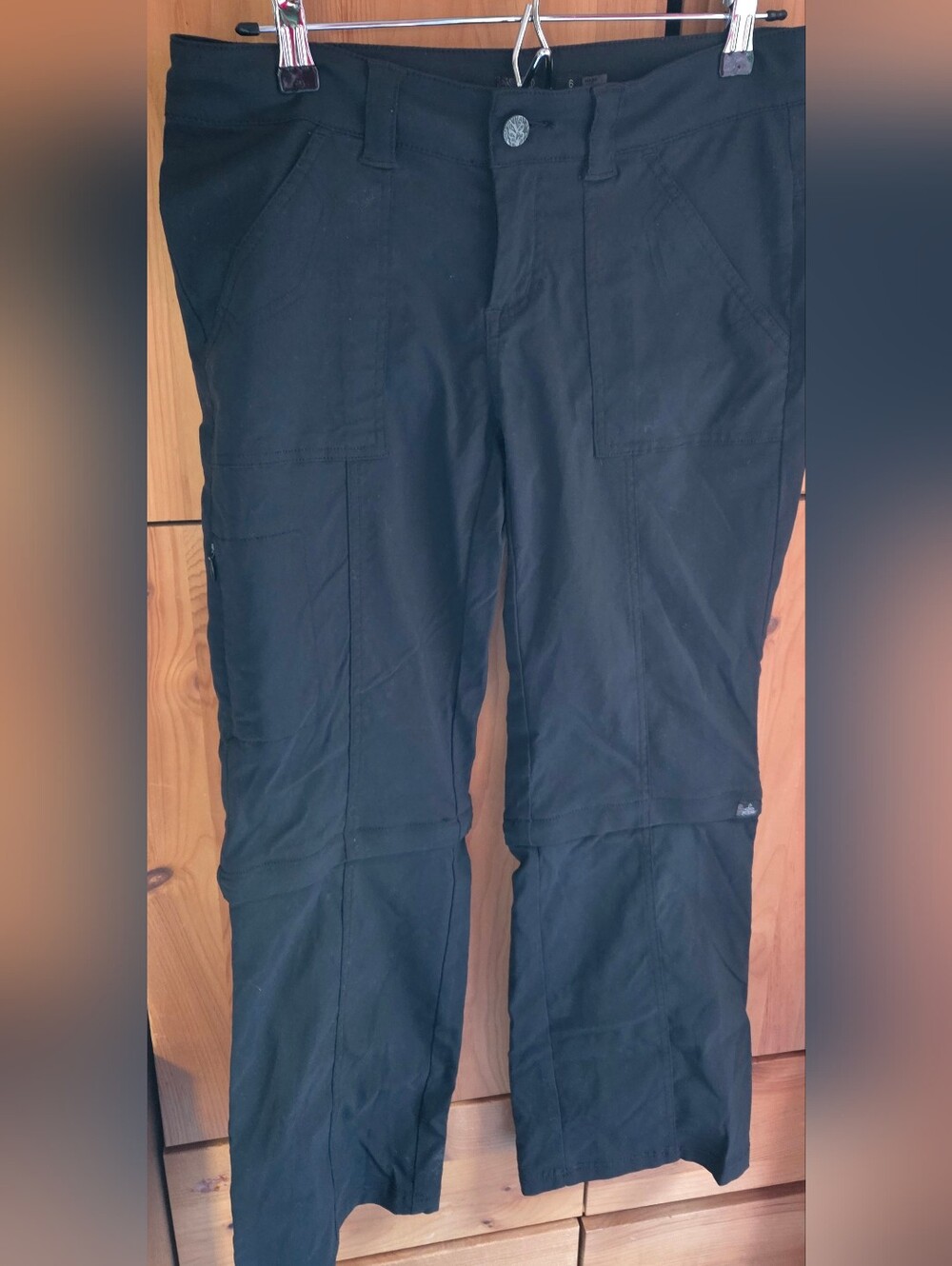 PrAna Women's Black Convrrtible Hiking Pants Size 6